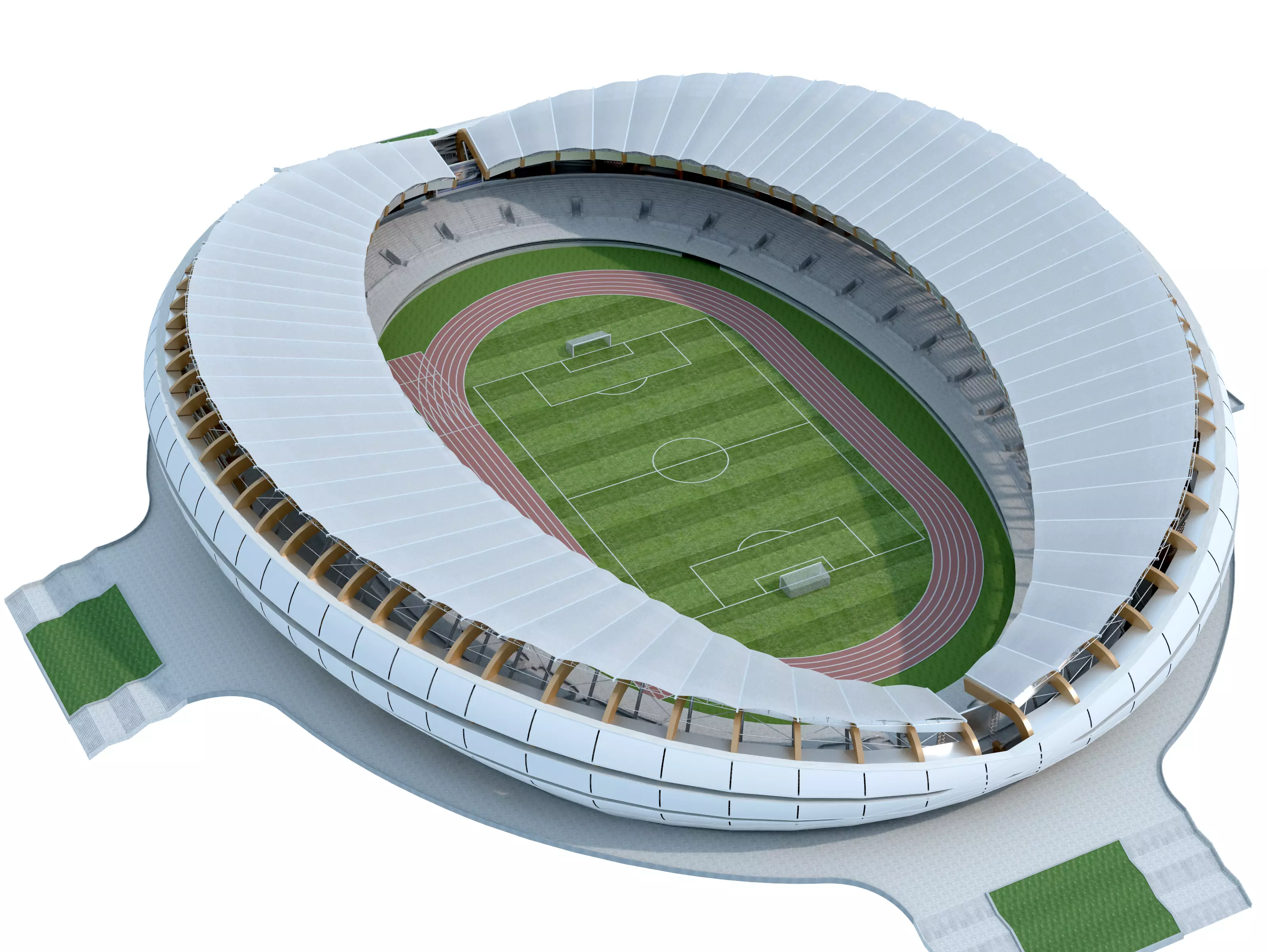 National Stadium Low-poly 3D model
