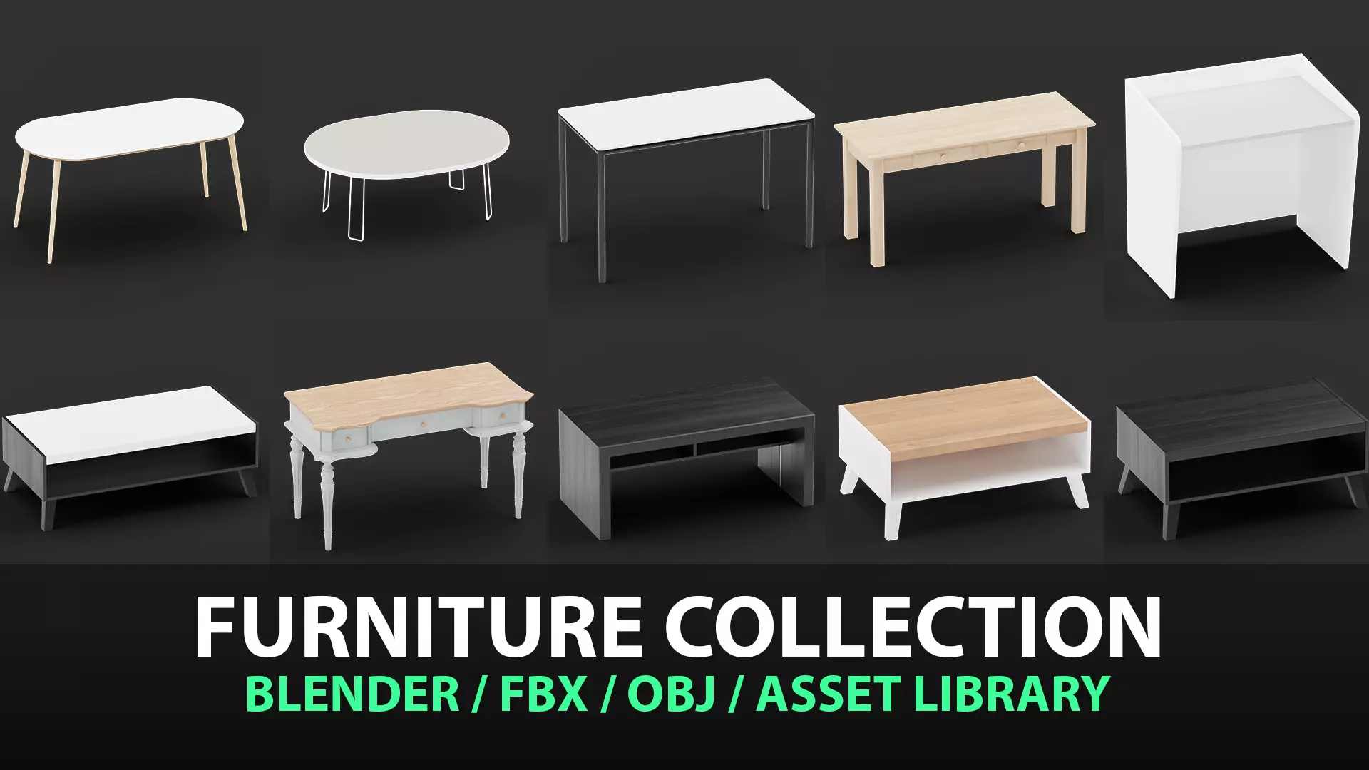 Table Model Collection 339 3D model_0
