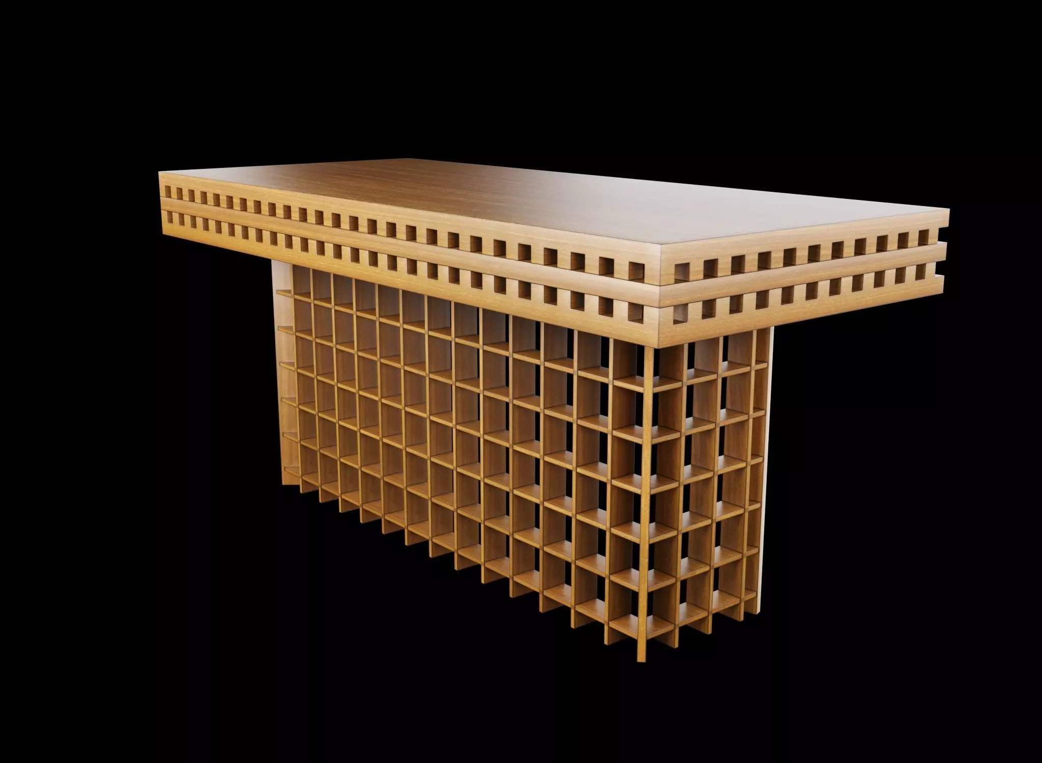 Frattini Gianfranco Writing Desk 3D model_5