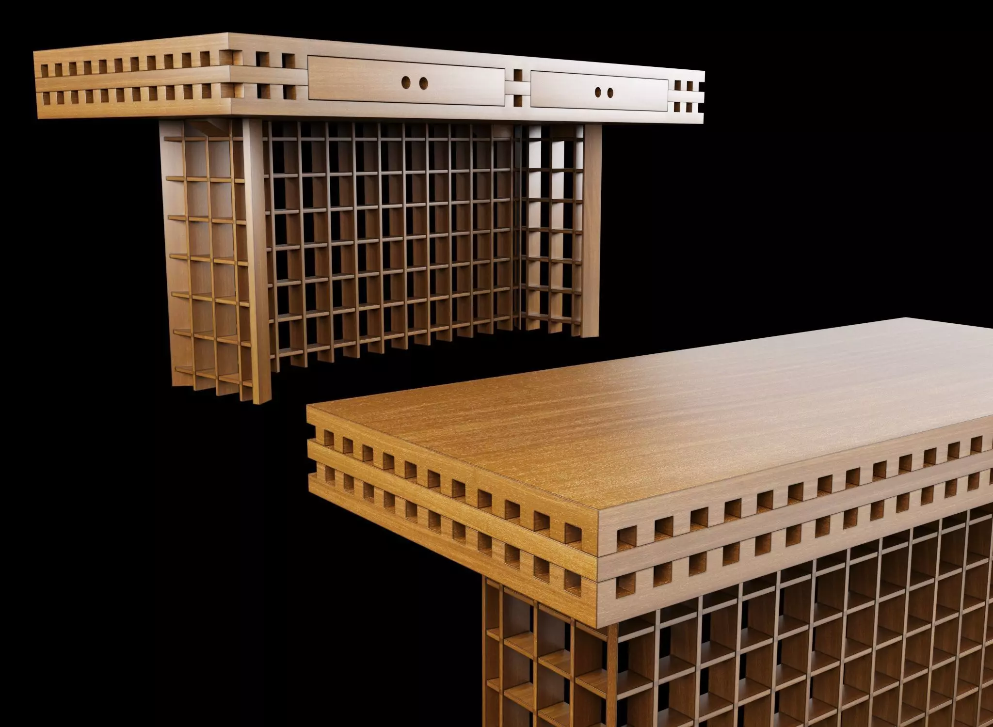 Frattini Gianfranco Writing Desk 3D model_0