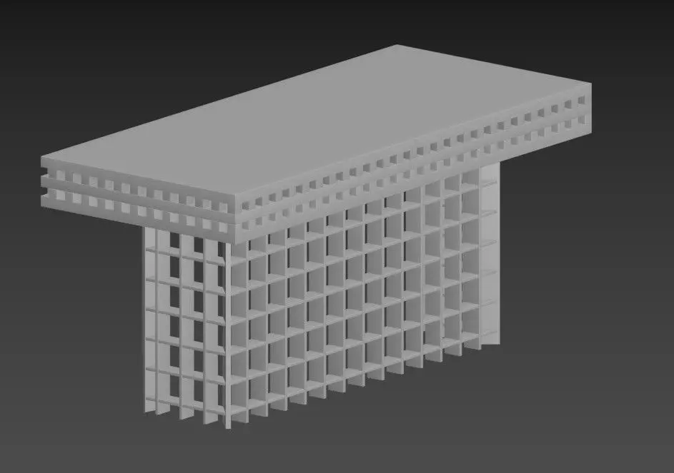 Frattini Gianfranco Writing Desk 3D model_6