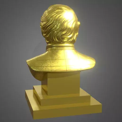 Realistic 3D Bust of Ayrton Senna Formula one Legend 3D print model_3