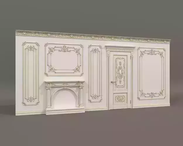 Wall Molding in Classic French style 35