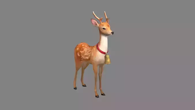 Cartoon sika deer