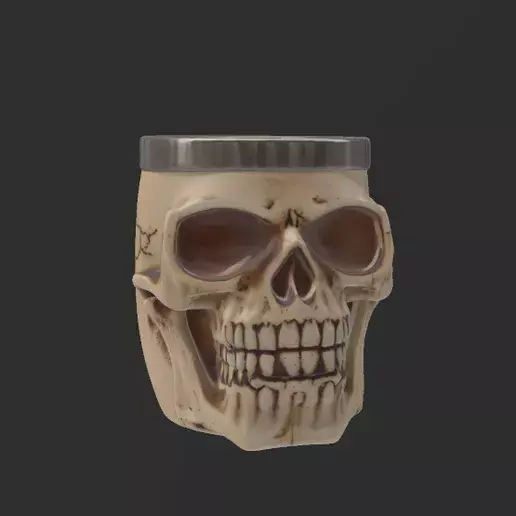 Realistic Skull Mug with Handle The Ultimate Dark-Themed Cup 3D print model_2