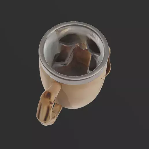Realistic Skull Mug with Handle The Ultimate Dark-Themed Cup 3D print model_4