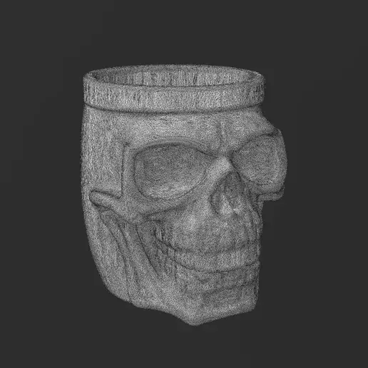 Realistic Skull Mug with Handle The Ultimate Dark-Themed Cup 3D print model_3