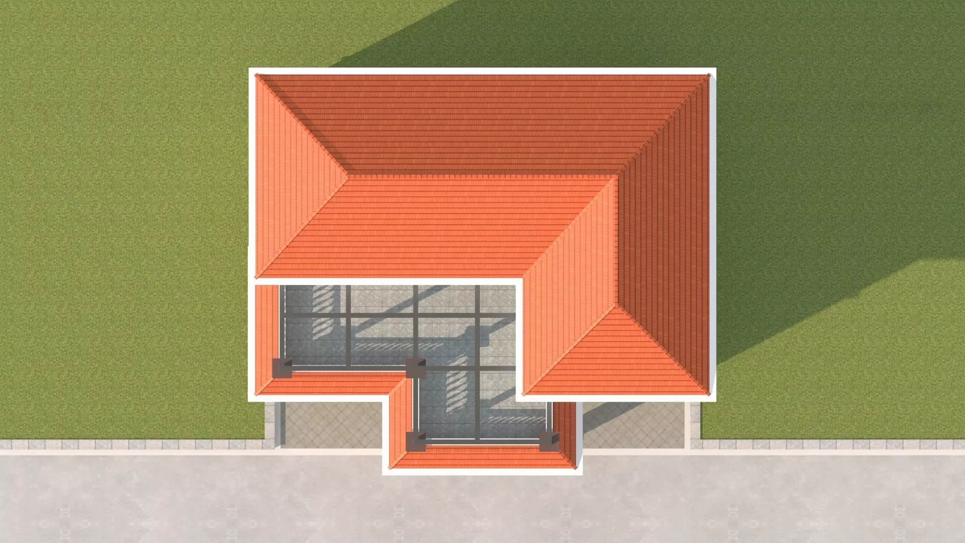 Aesthetic European - Style Villa 3D Model 3D model_4