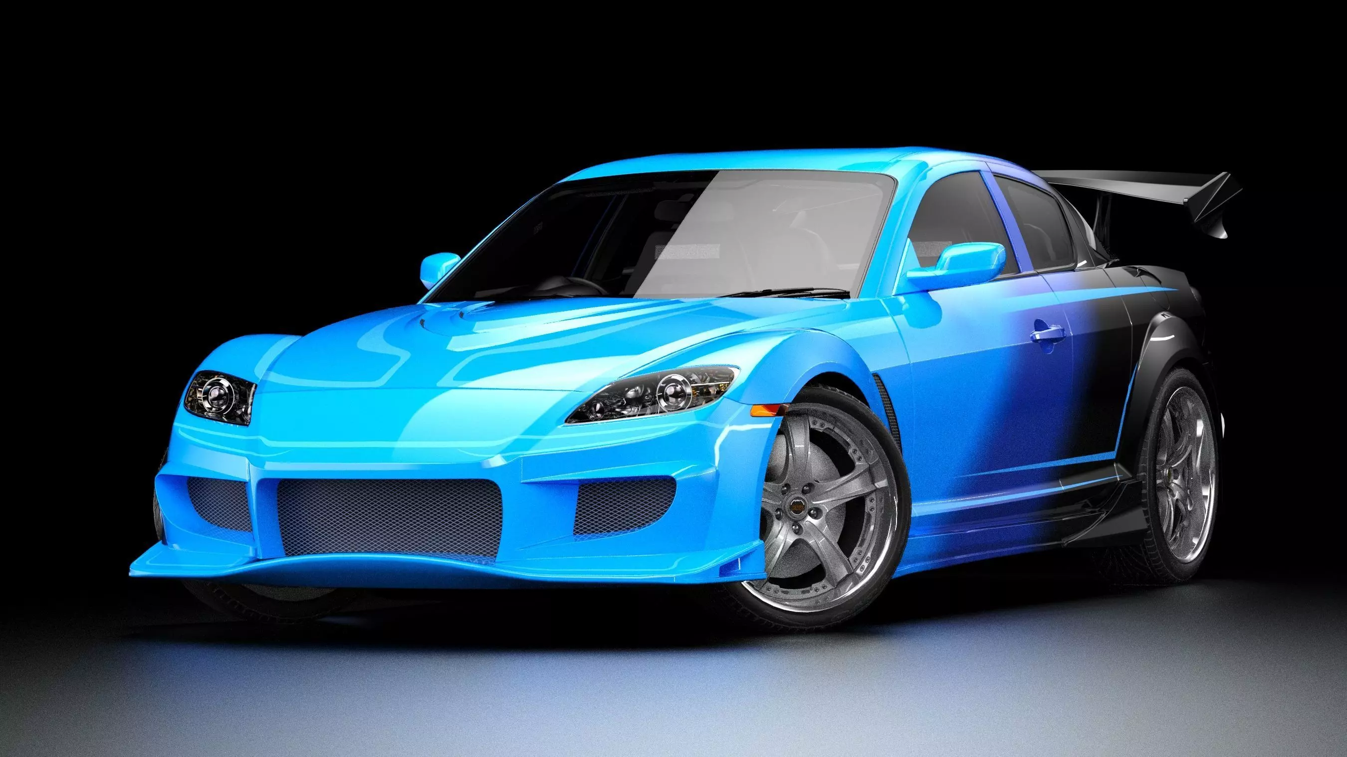 VeilSide Neela Mazda RX-8 Low-poly 3D model_3