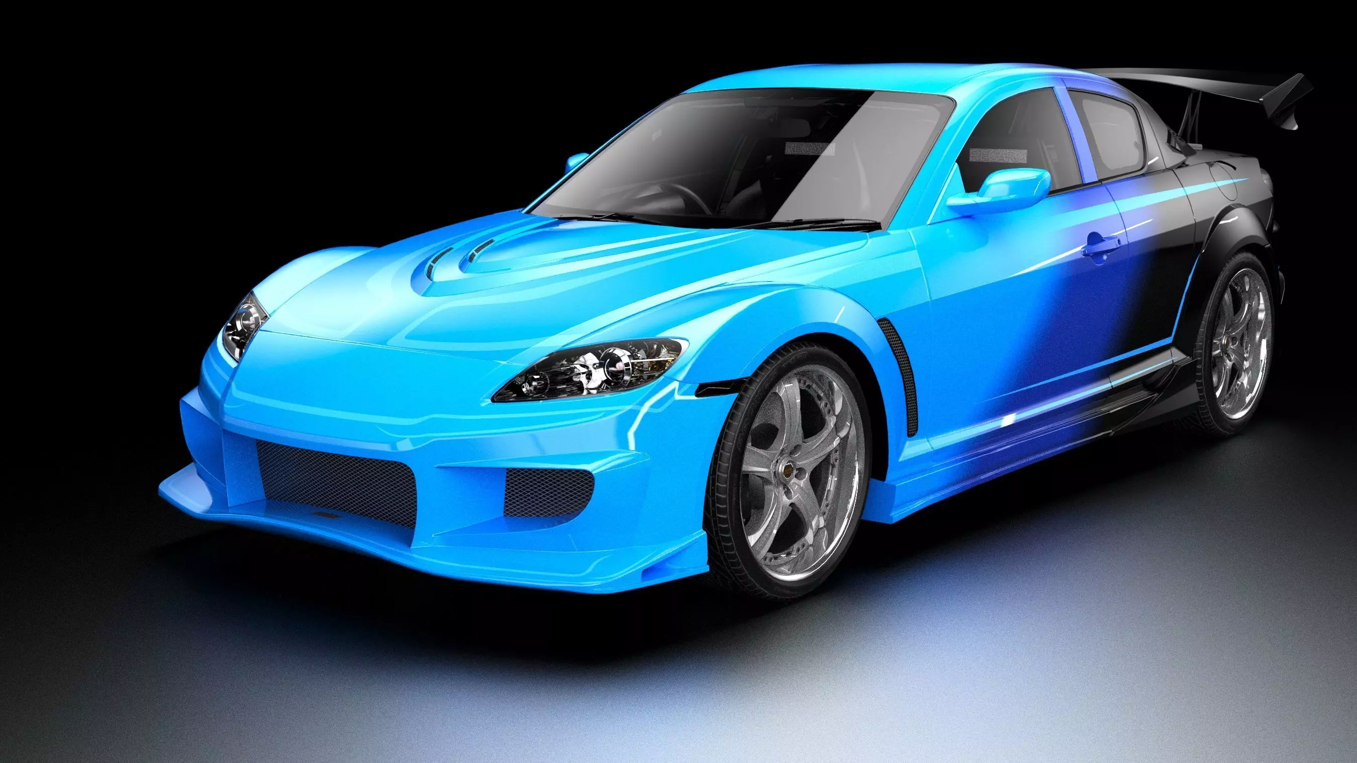 VeilSide Neela Mazda RX-8 Low-poly 3D model_0