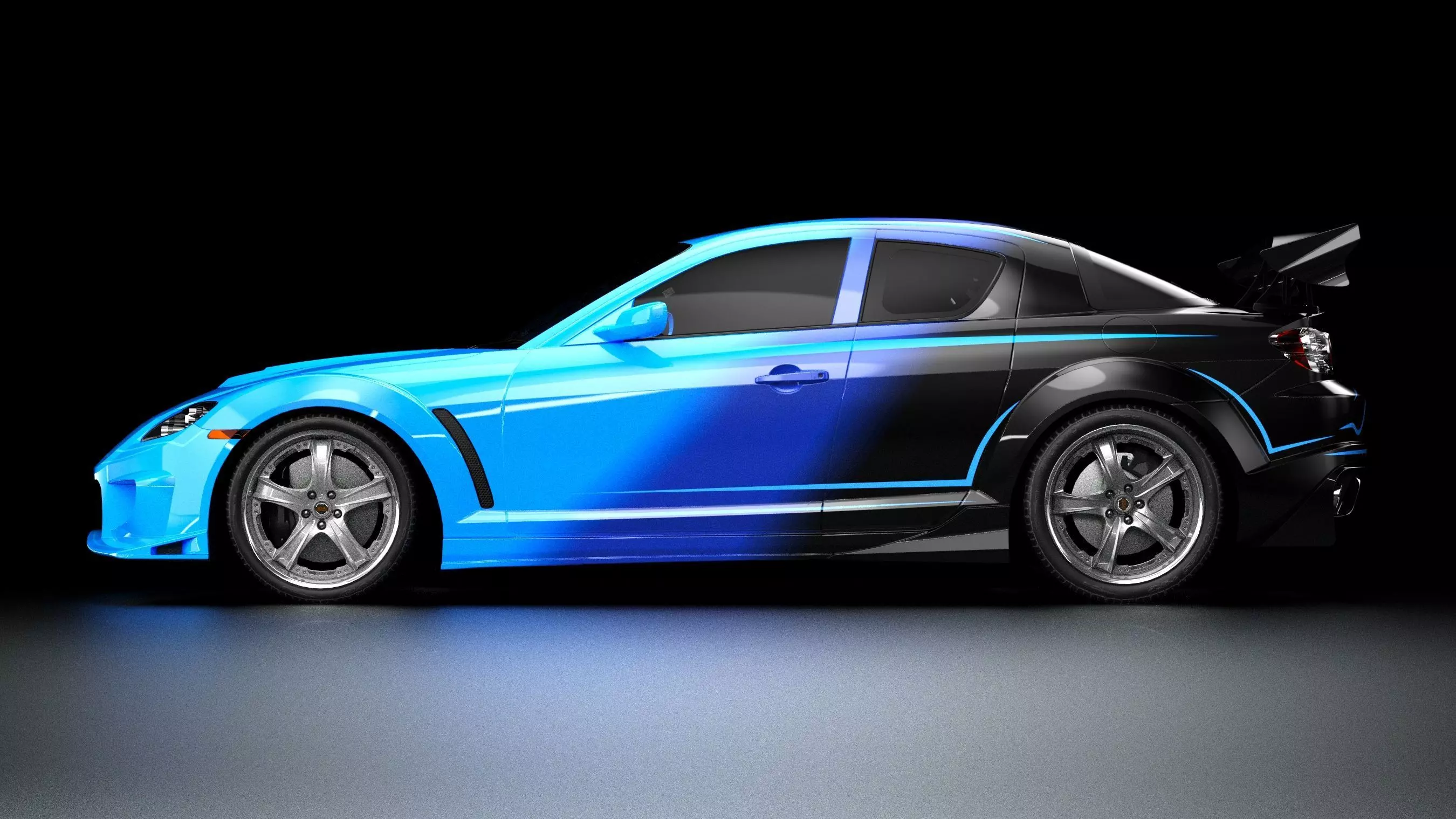 VeilSide Neela Mazda RX-8 Low-poly 3D model_7