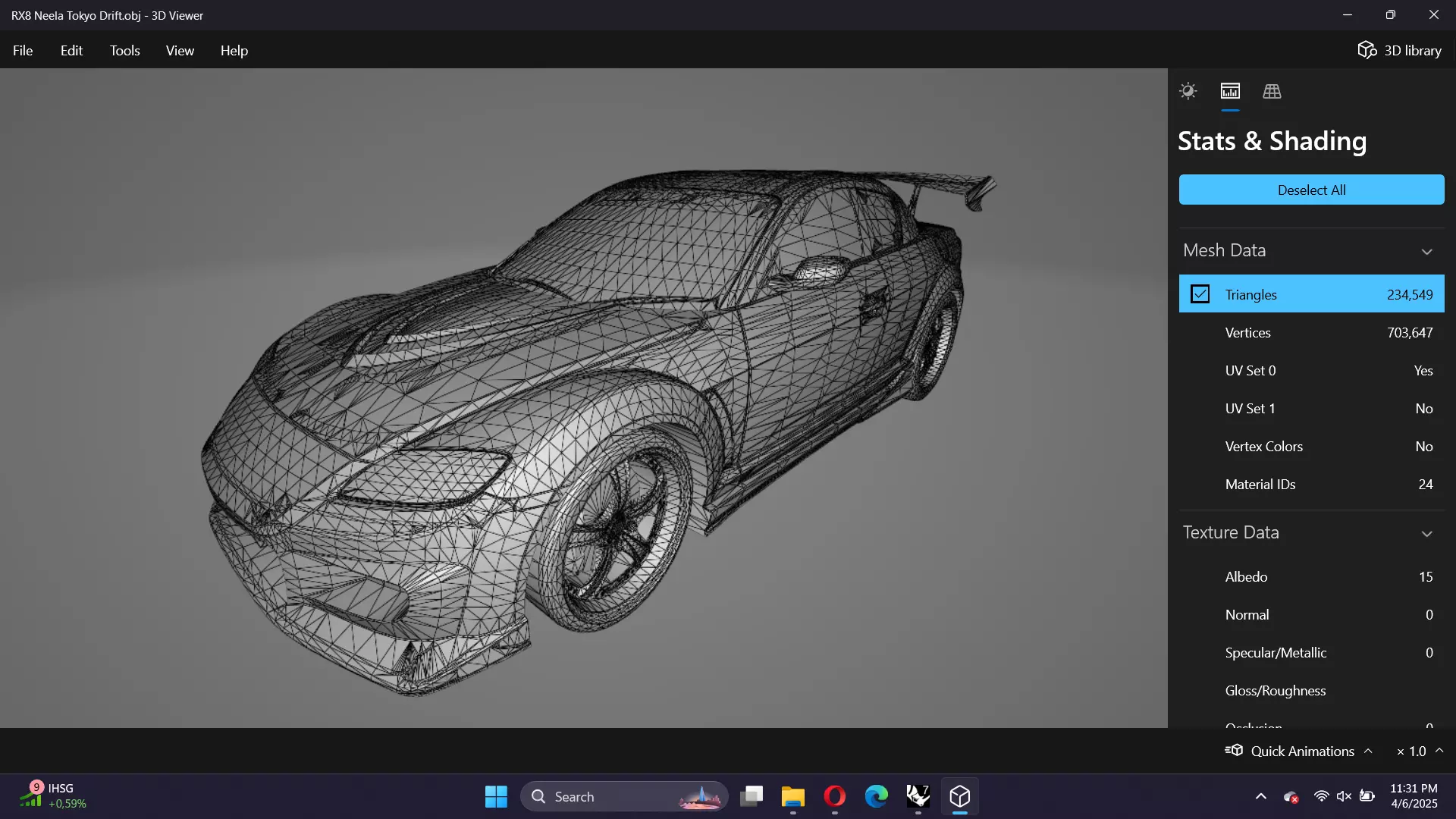 VeilSide Neela Mazda RX-8 Low-poly 3D model_25