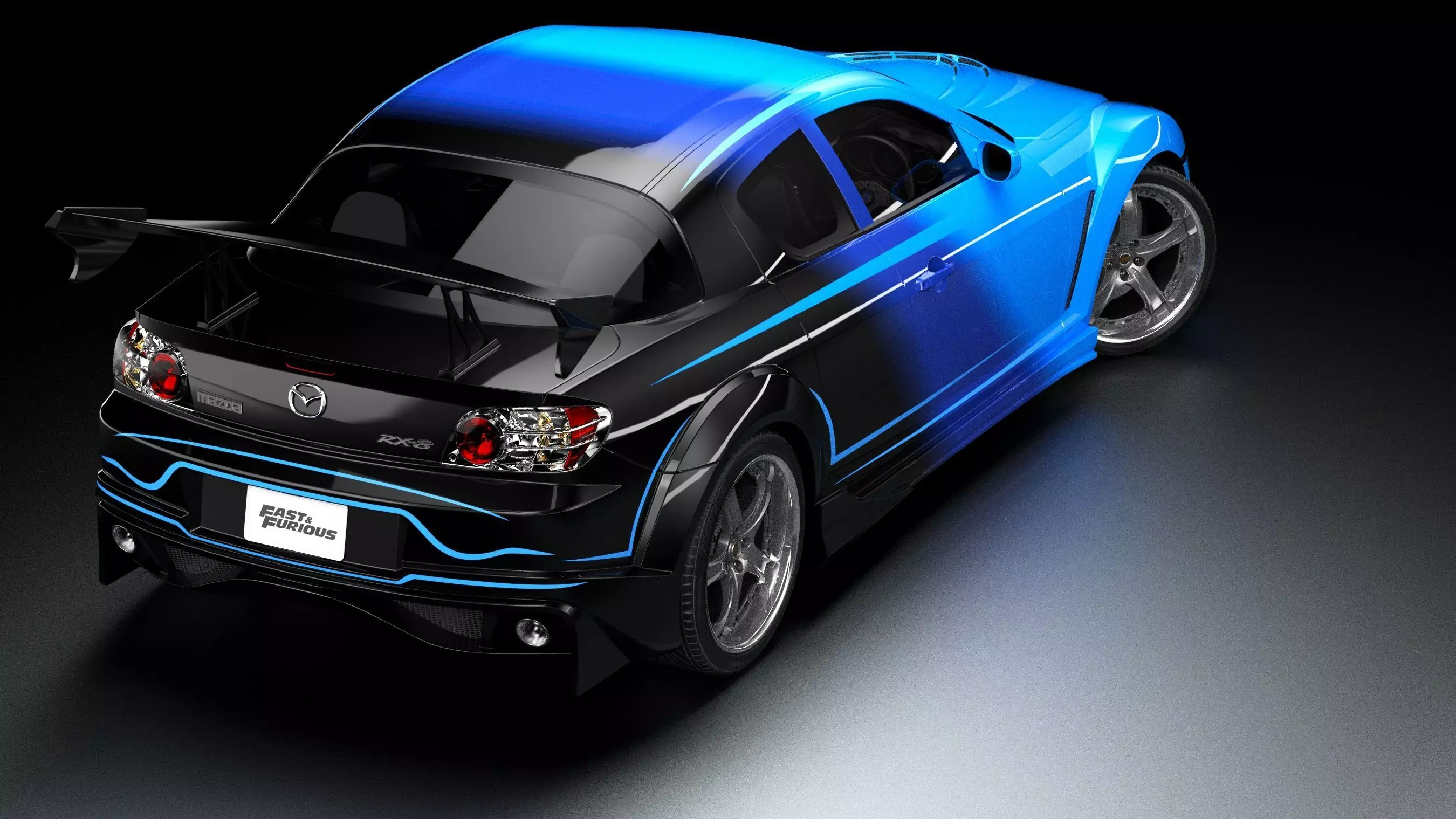 VeilSide Neela Mazda RX-8 Low-poly 3D model_1