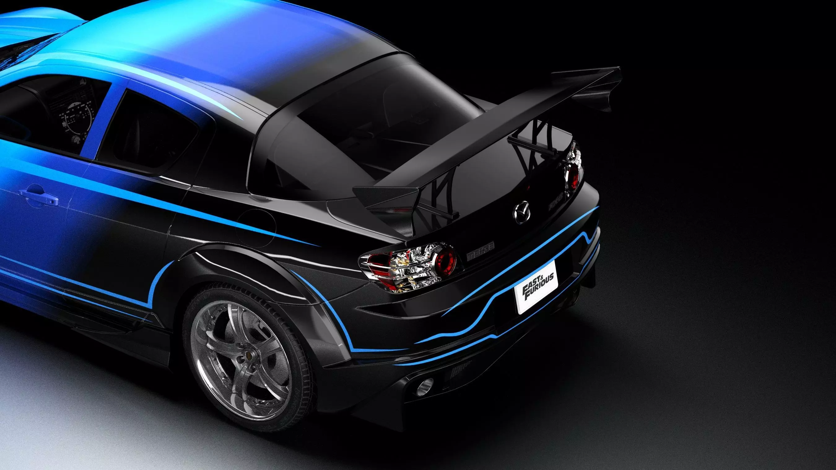 VeilSide Neela Mazda RX-8 Low-poly 3D model_5