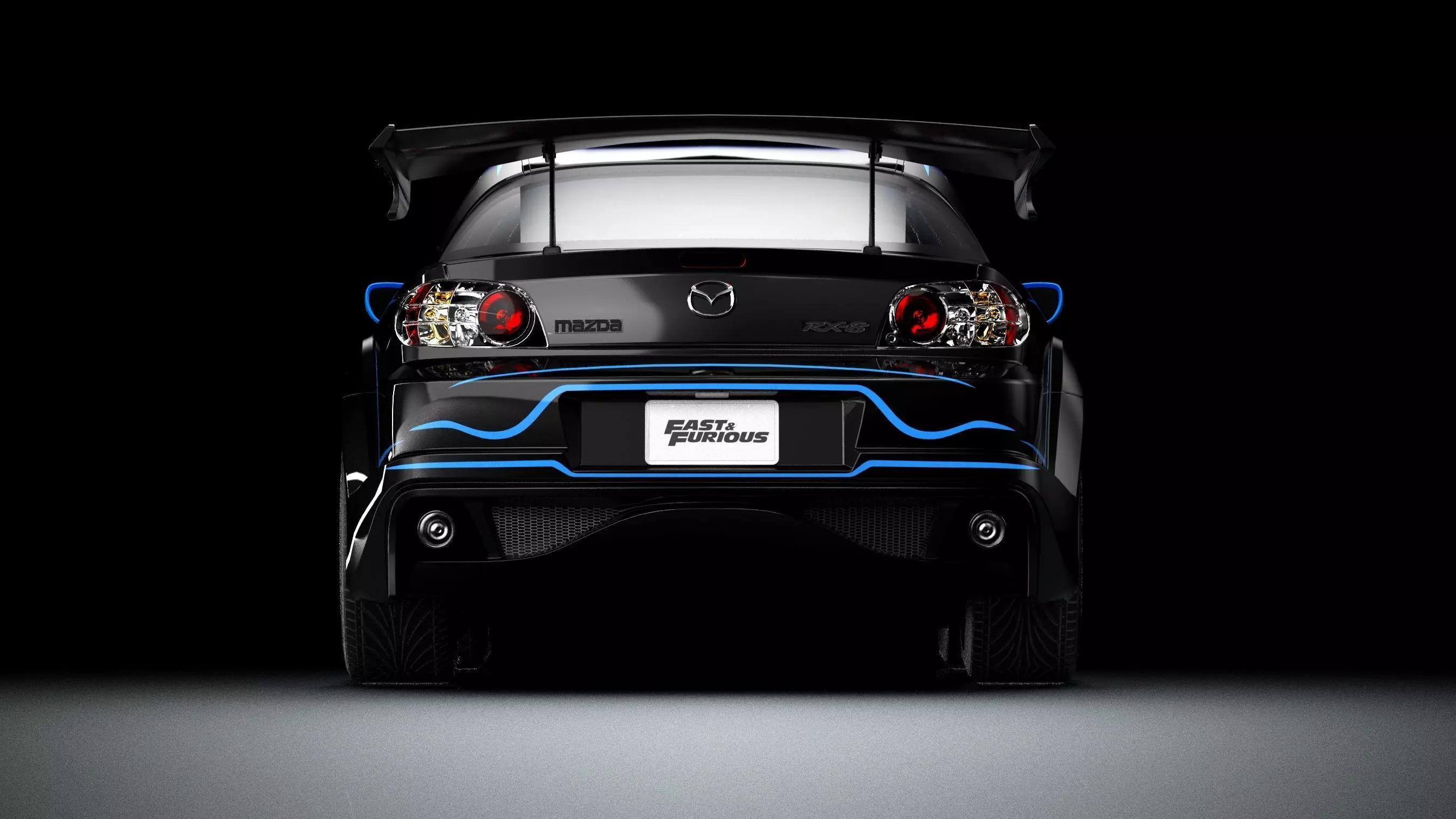 VeilSide Neela Mazda RX-8 Low-poly 3D model_6