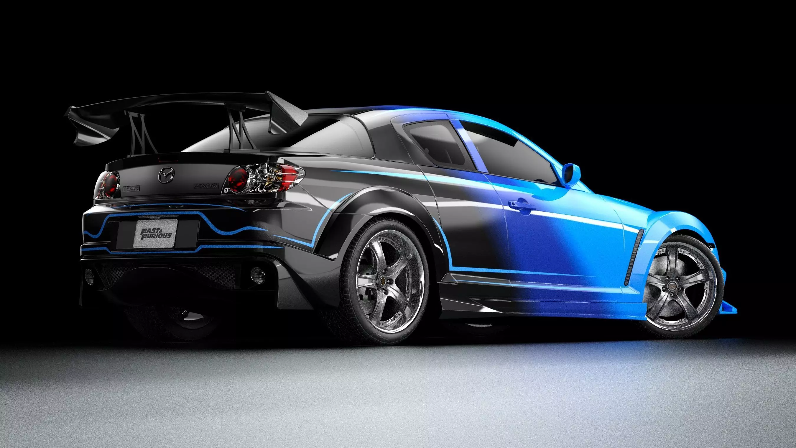 VeilSide Neela Mazda RX-8 Low-poly 3D model_4