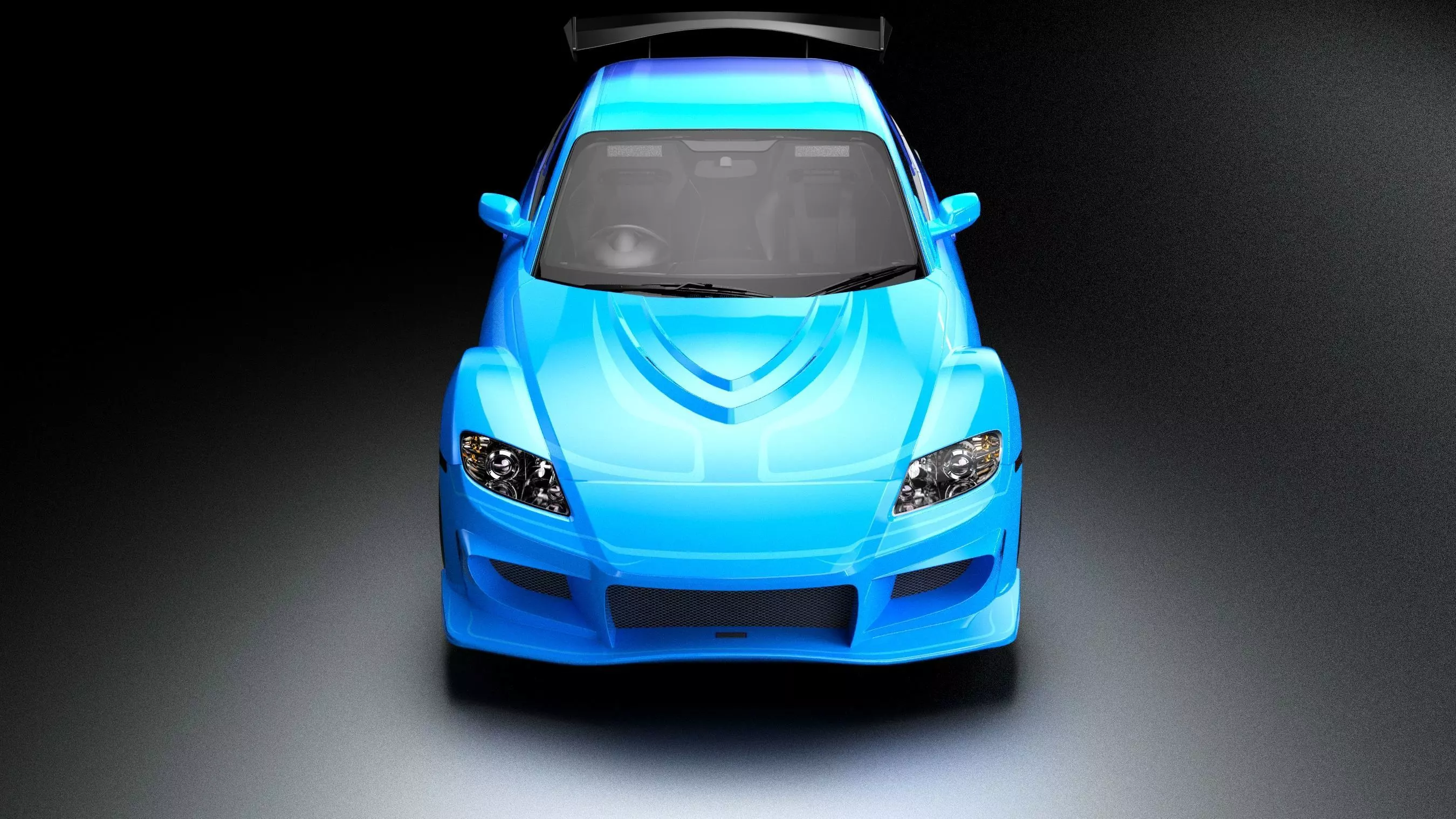 VeilSide Neela Mazda RX-8 Low-poly 3D model_8