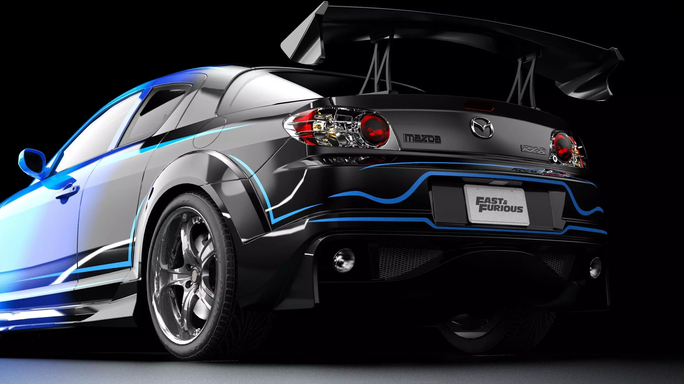 VeilSide Neela Mazda RX-8 Low-poly 3D model_2