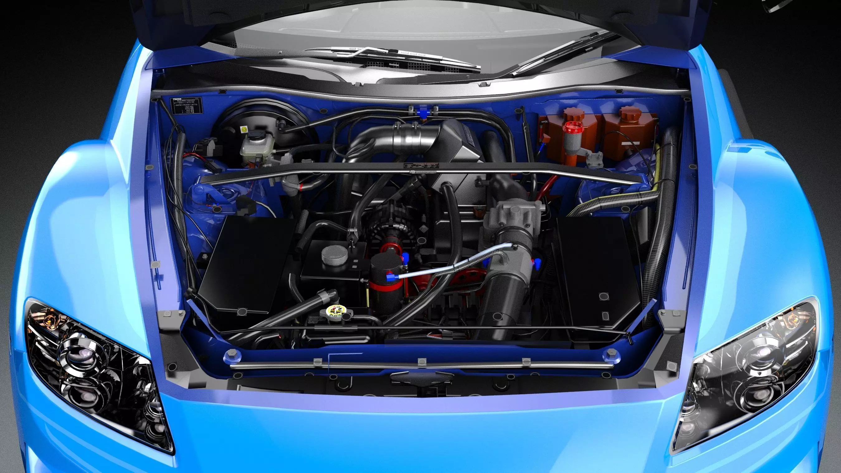 VeilSide Neela Mazda RX-8 Low-poly 3D model_9