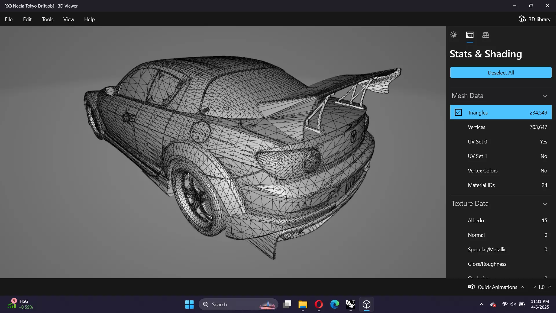 VeilSide Neela Mazda RX-8 Low-poly 3D model_24
