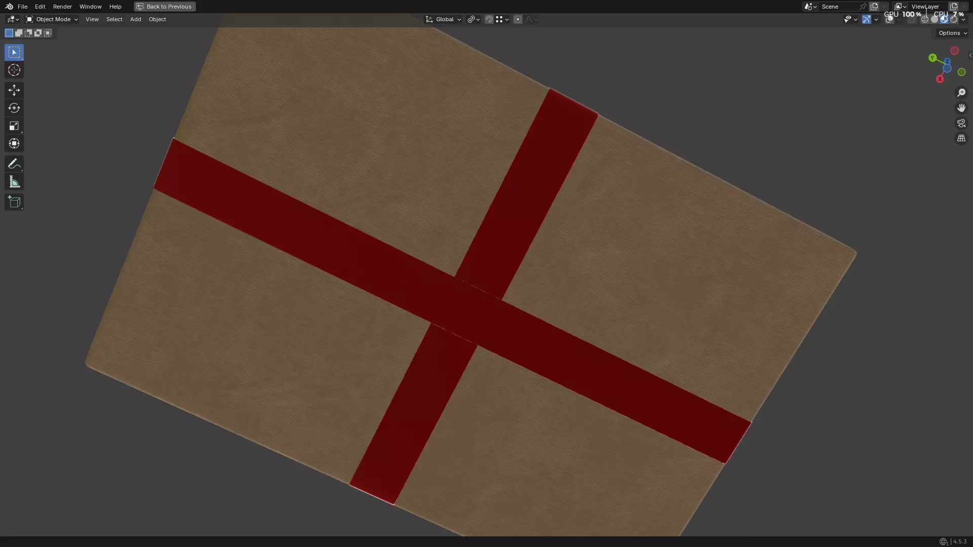 Wrapped Gift Box PBR 10 3D model_50