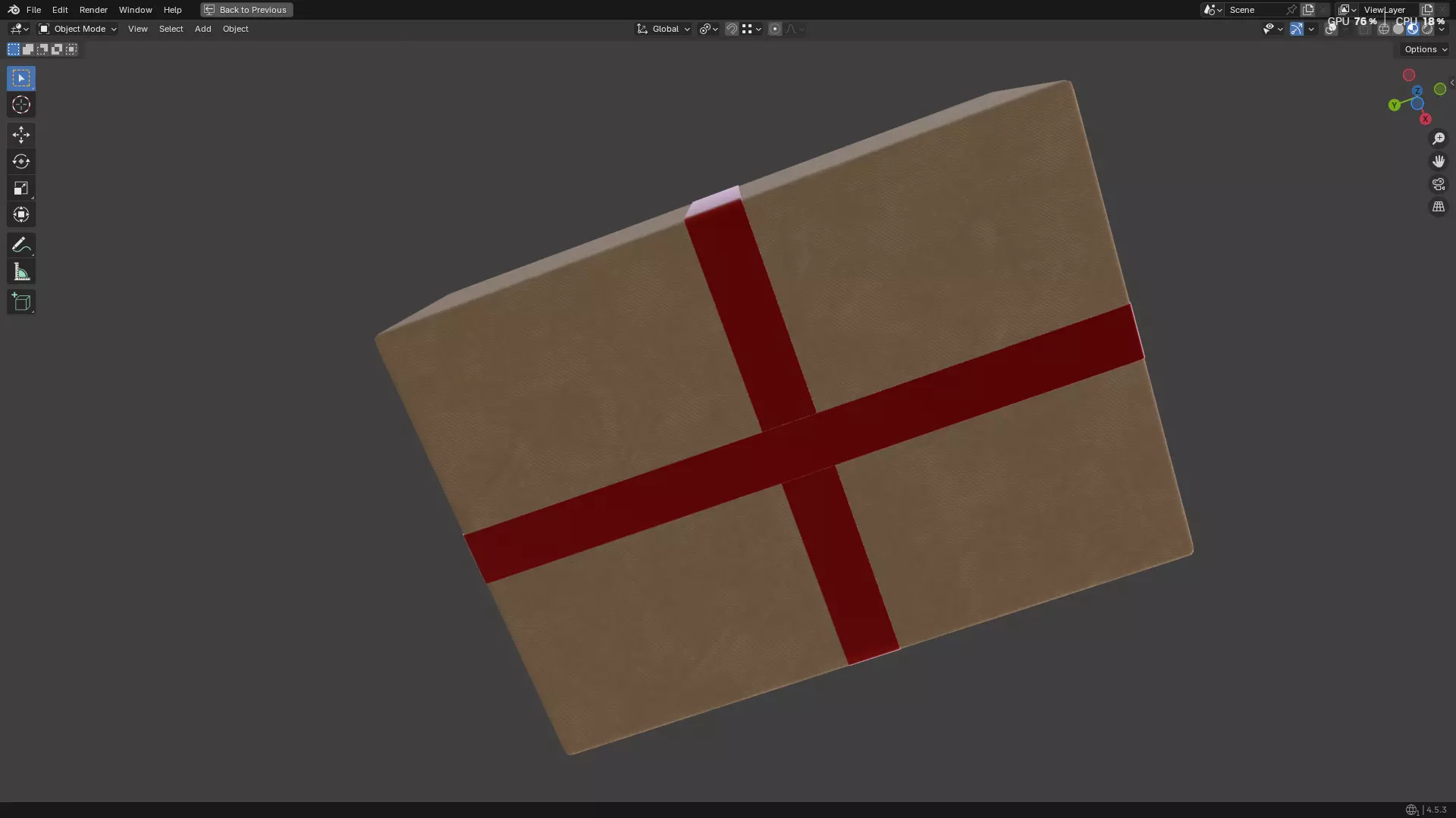 Wrapped Gift Box PBR 10 3D model_44
