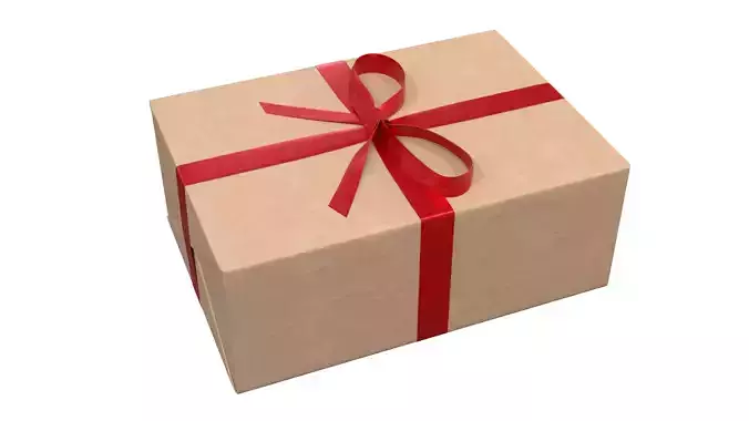 Wrapped Gift Box PBR 10
