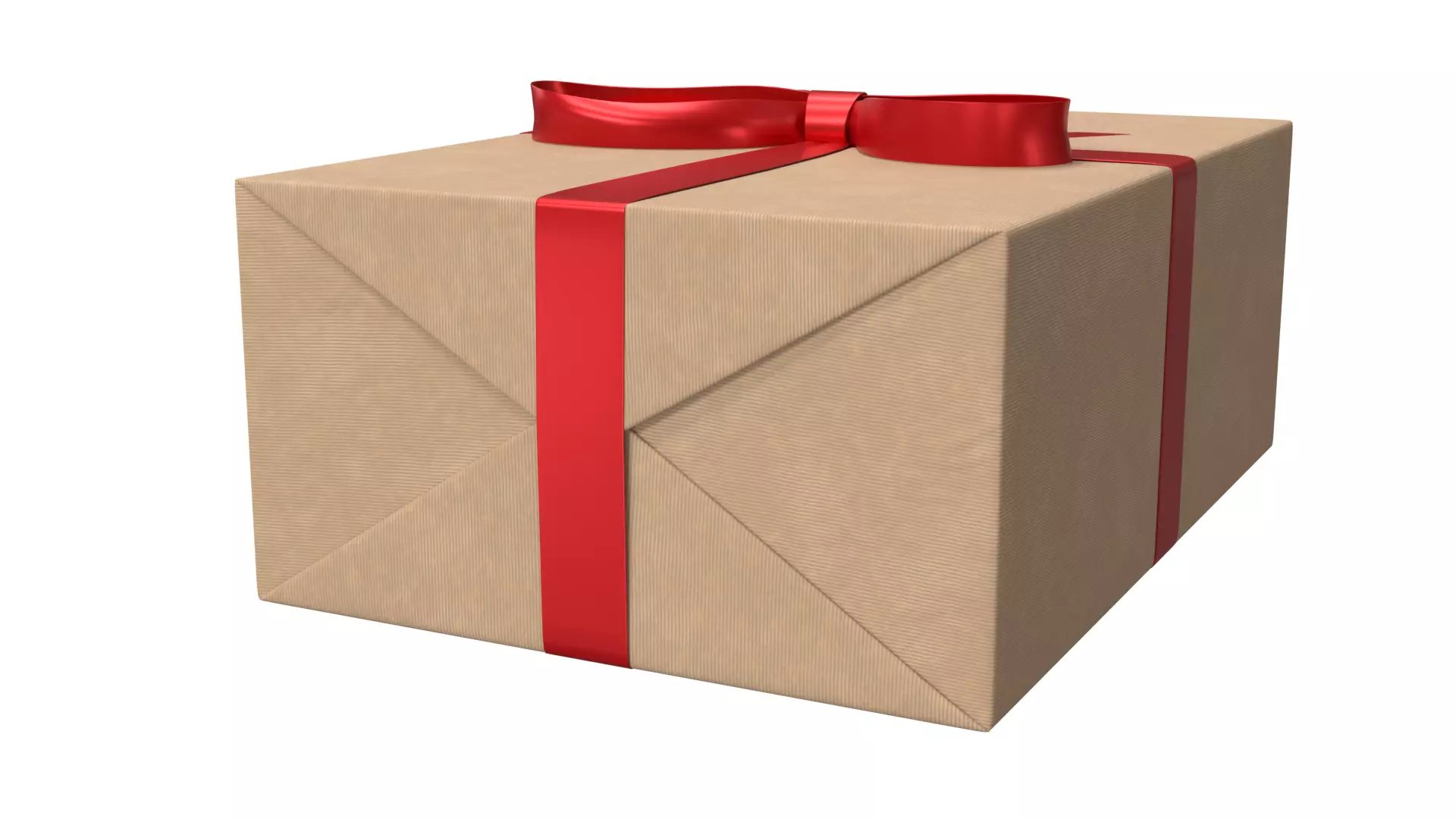 Wrapped Gift Box PBR 10 3D model_4