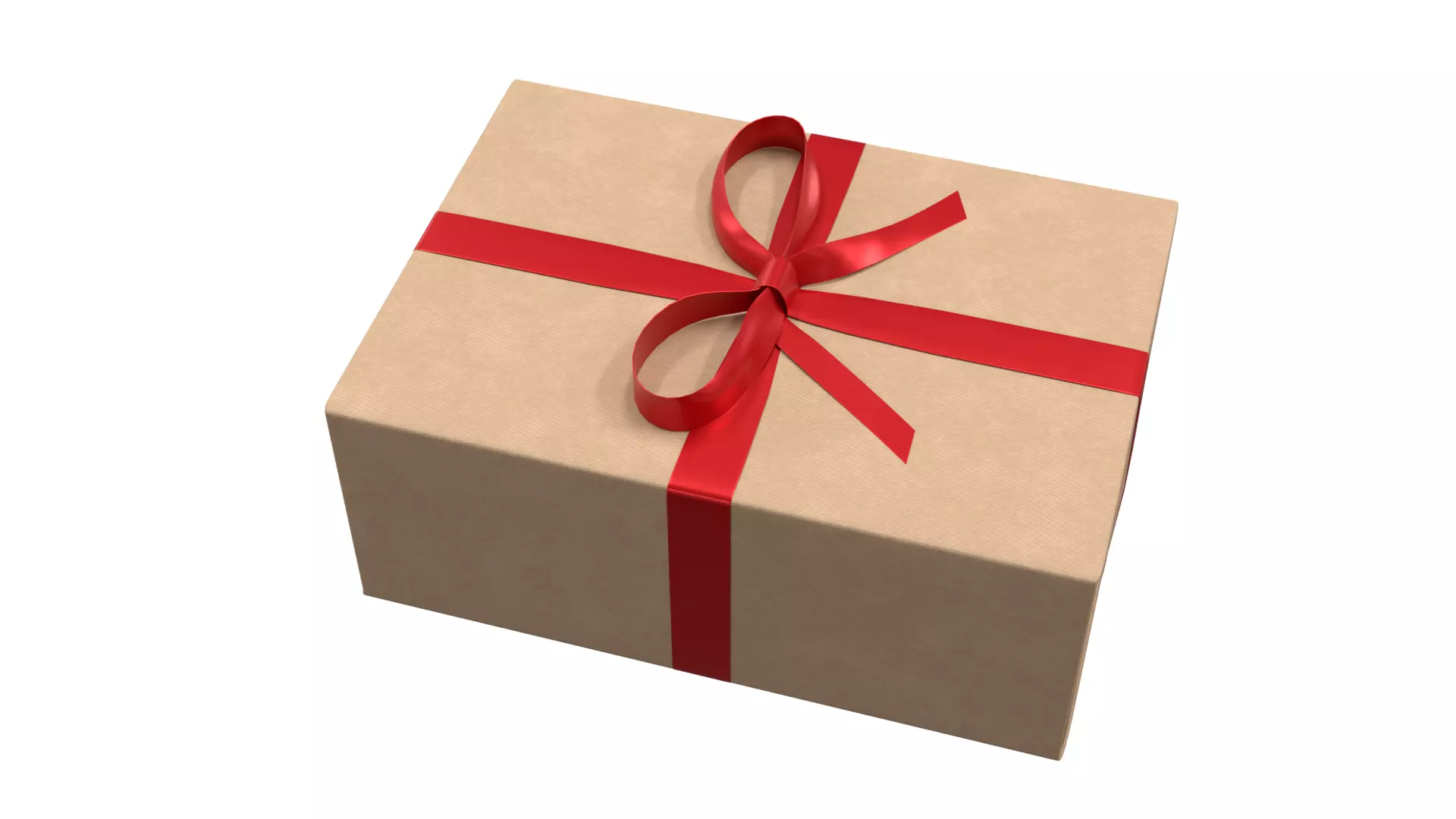 Wrapped Gift Box PBR 10 3D model_1