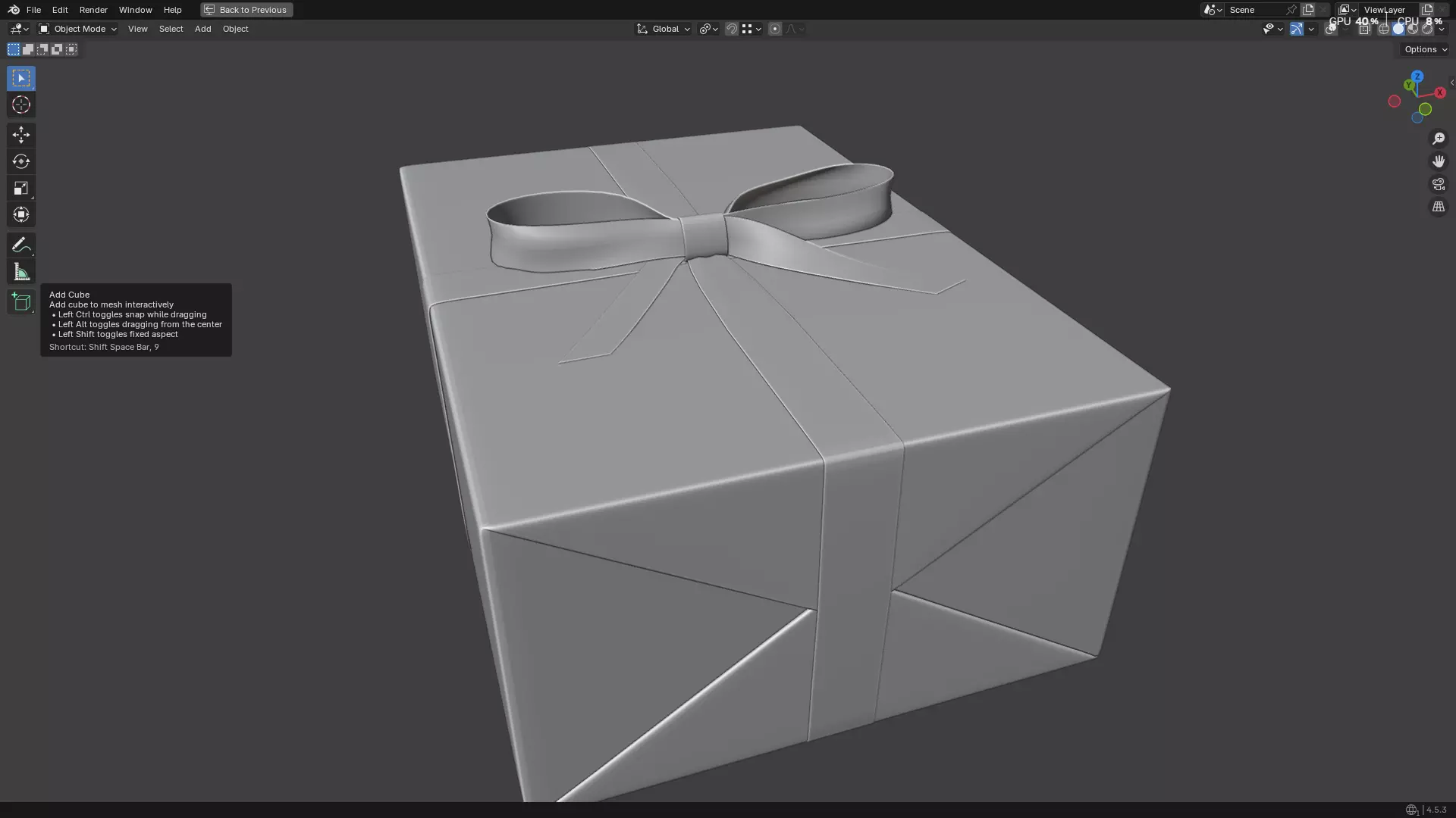 Wrapped Gift Box PBR 10 3D model_18