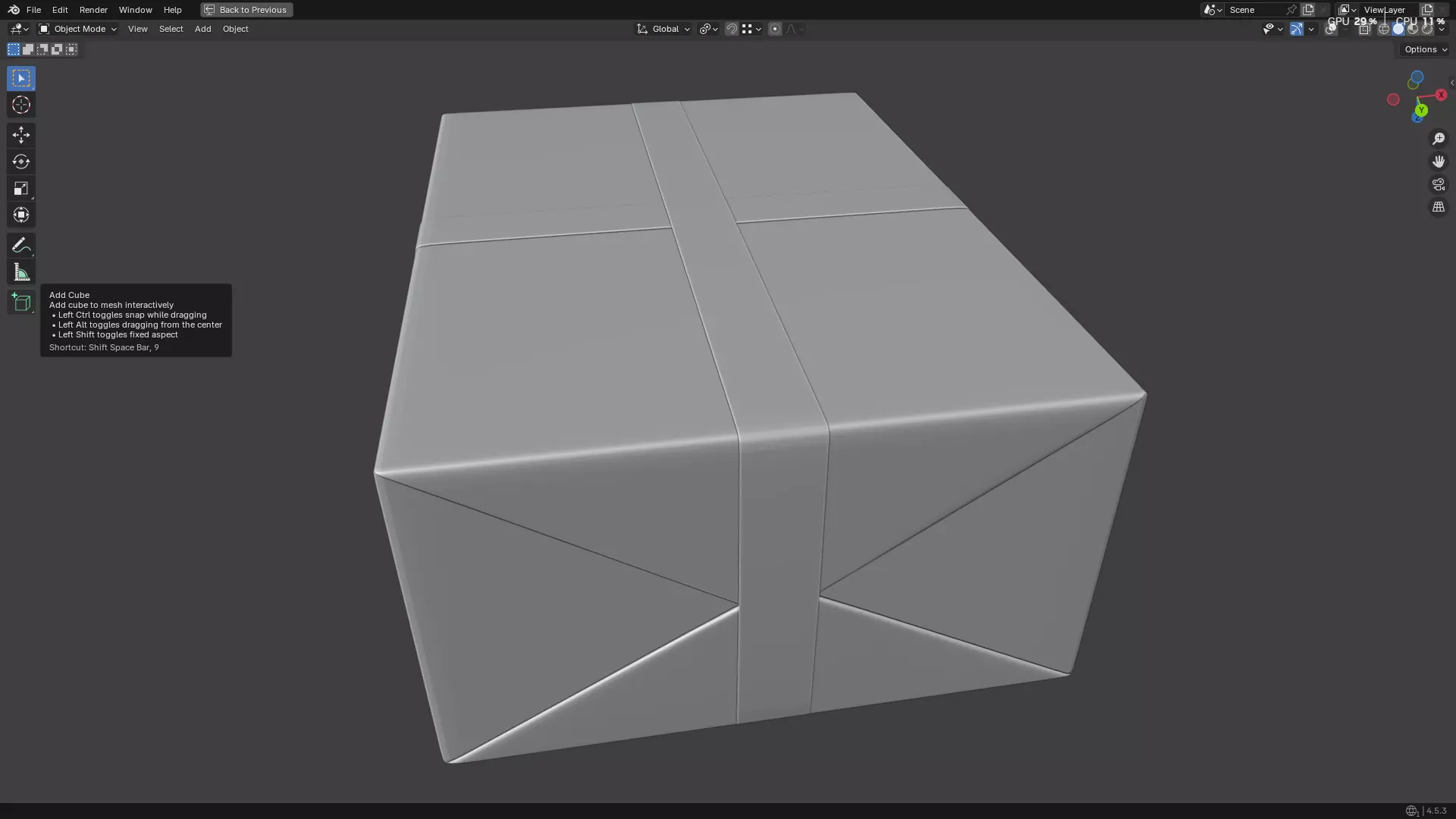 Wrapped Gift Box PBR 10 3D model_15