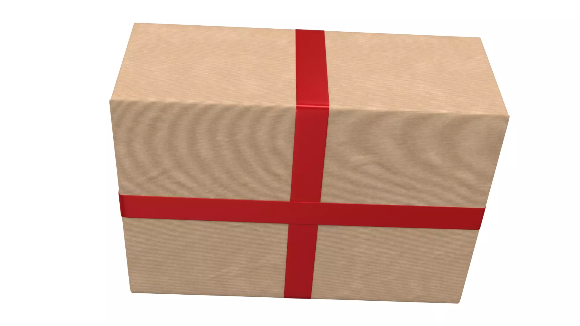 Wrapped Gift Box PBR 10 3D model_3