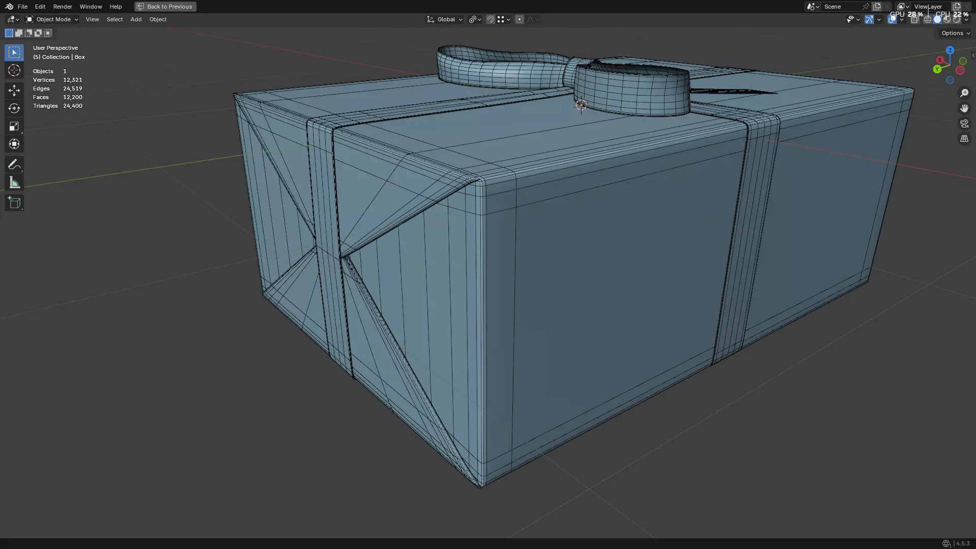 Wrapped Gift Box PBR 10 3D model_36