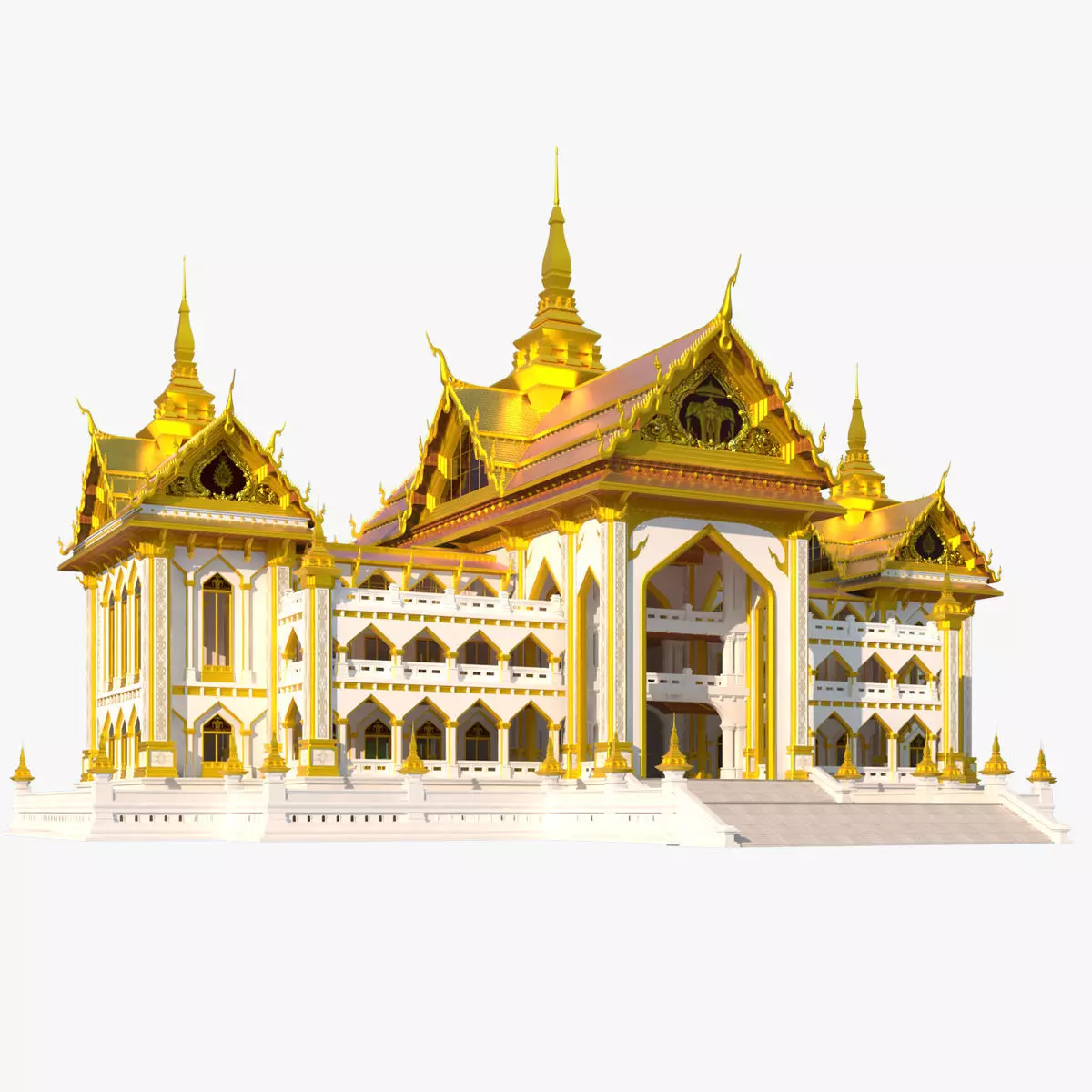 Southeast Asian Luxury Hotel 3D Model 3D model_5