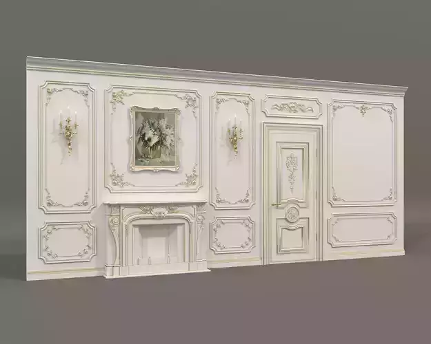 Wall Molding in Classic French style 43
