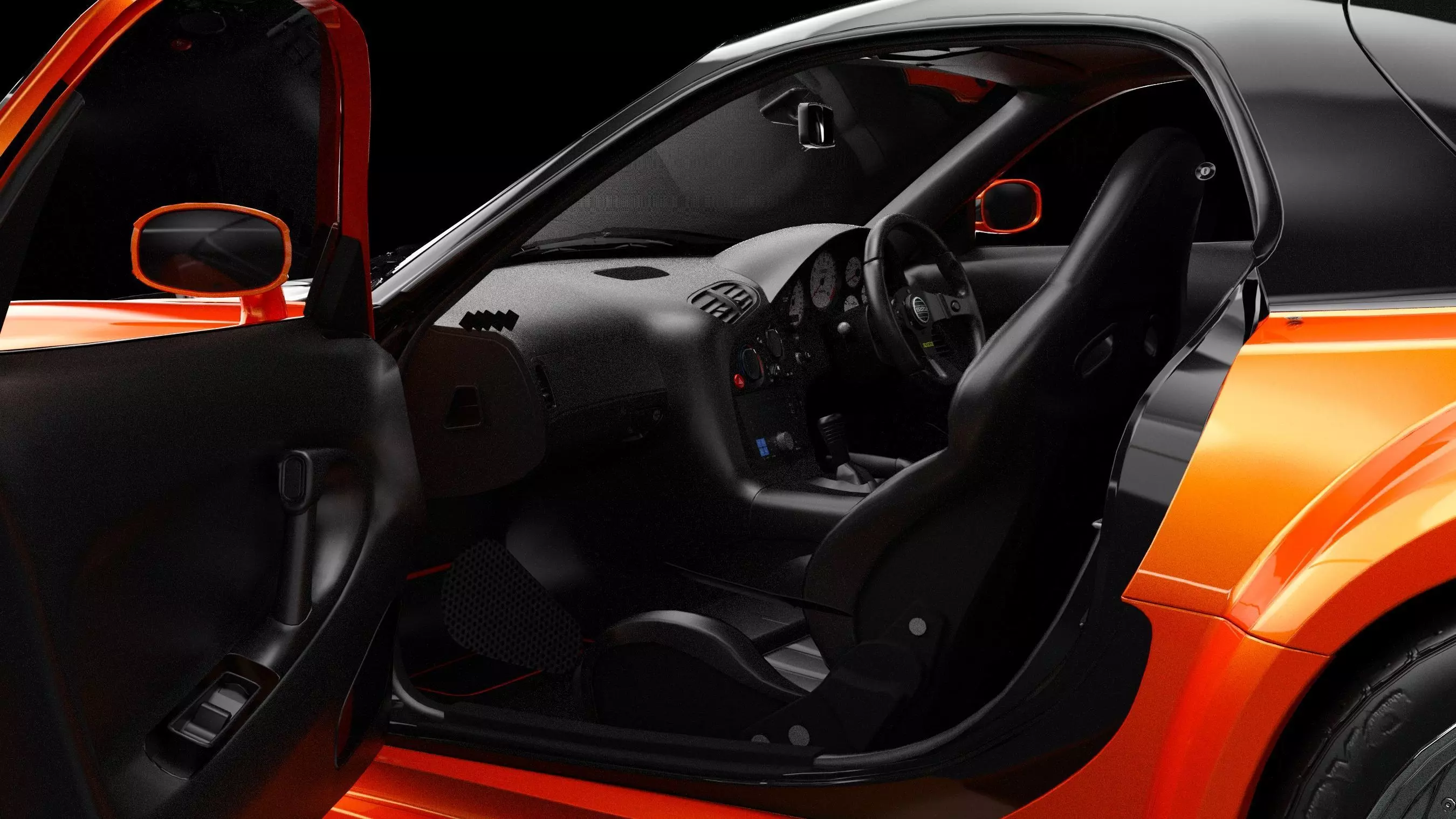 Veilside Mazda RX-7 Low-poly 3D model_10