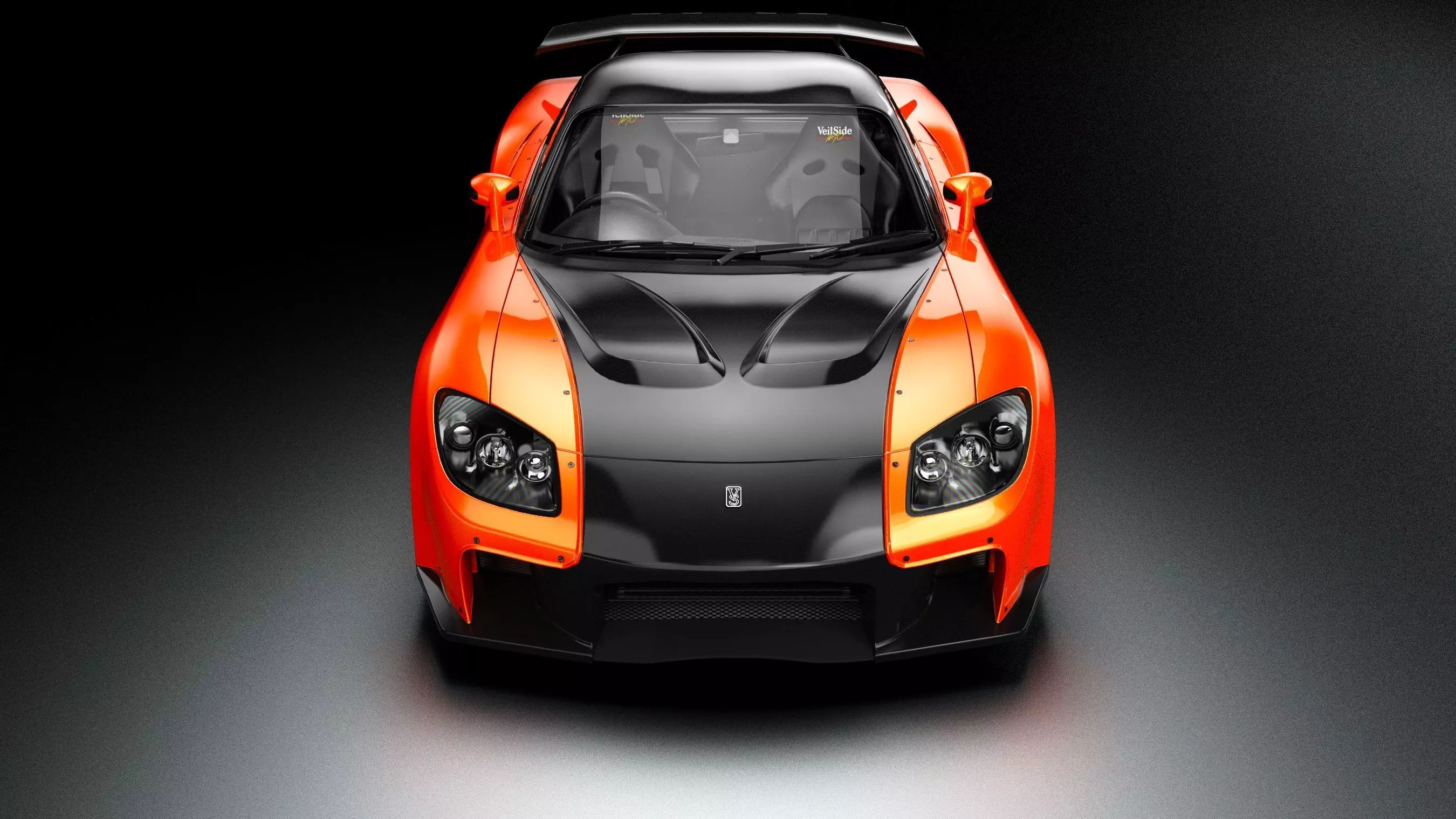 Veilside Mazda RX-7 Low-poly 3D model_8