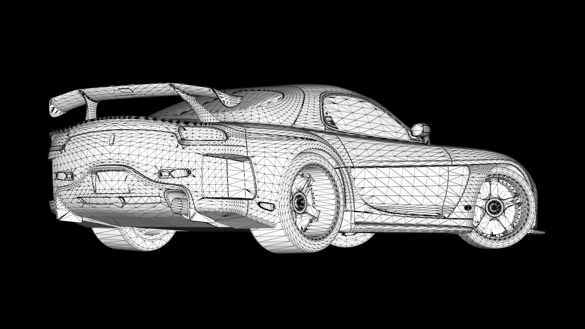 Veilside Mazda RX-7 Low-poly 3D model_16