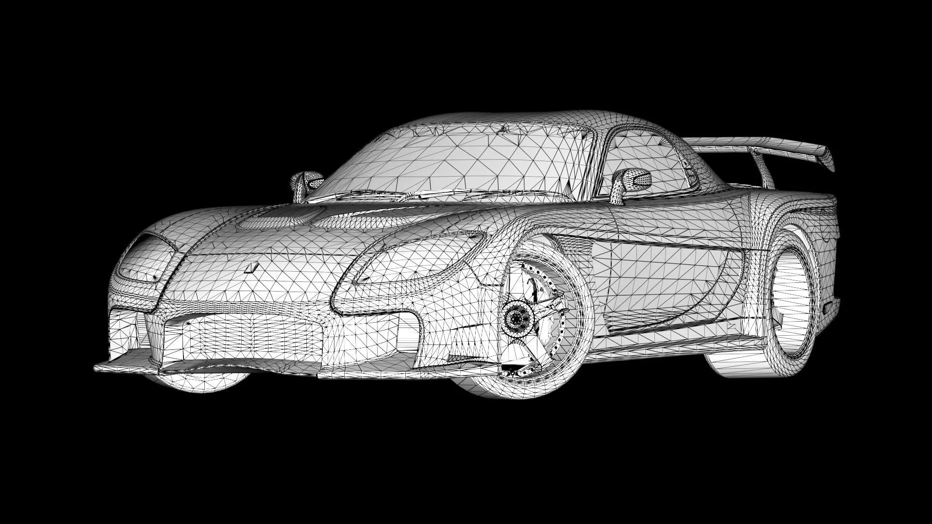 Veilside Mazda RX-7 Low-poly 3D model_15