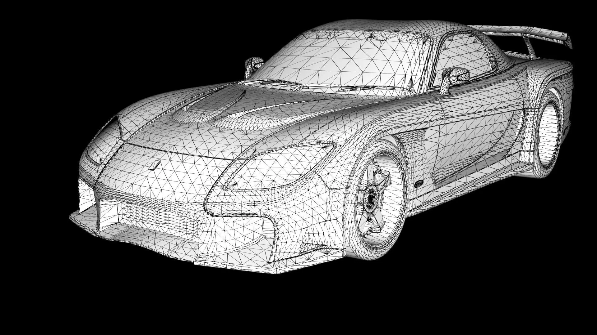 Veilside Mazda RX-7 Low-poly 3D model_12
