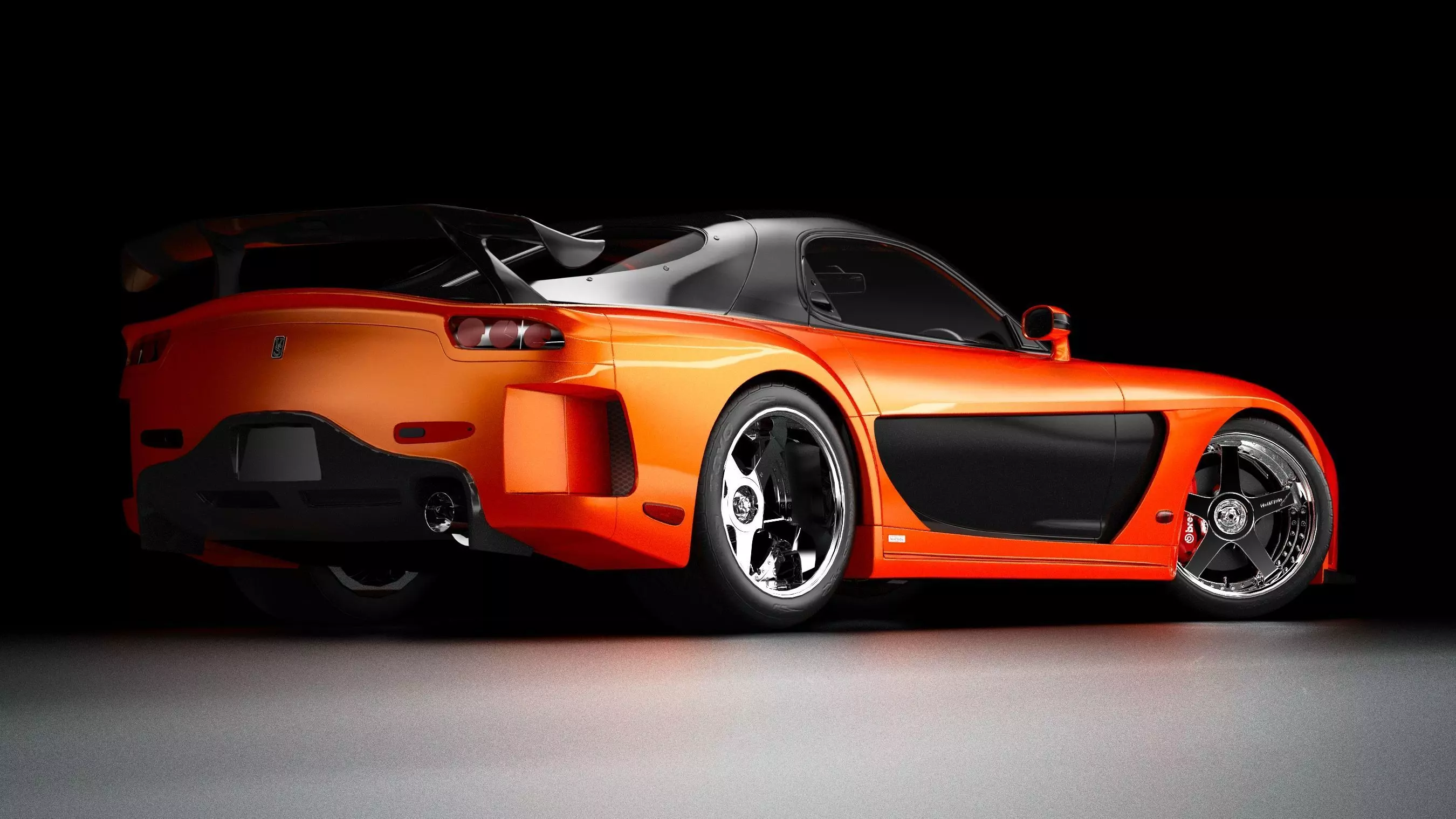 Veilside Mazda RX-7 Low-poly 3D model_4