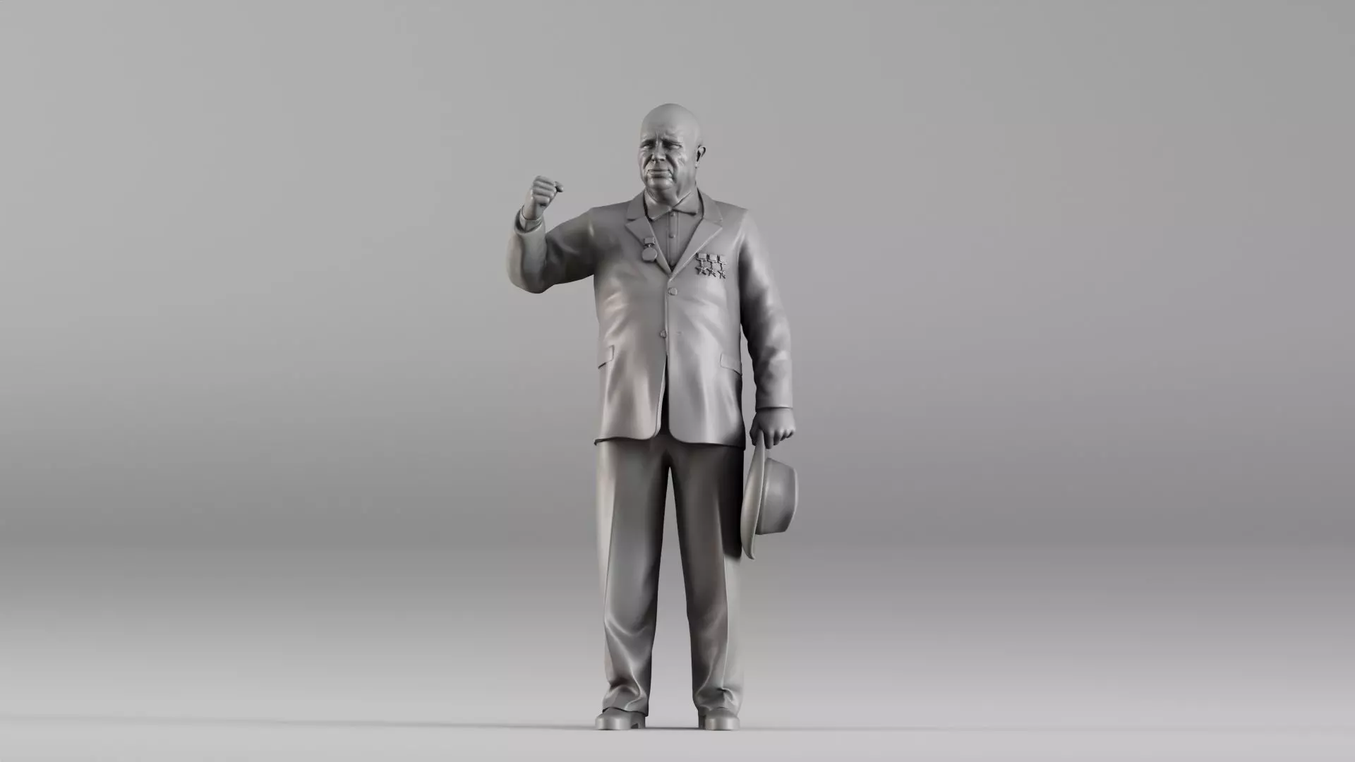 S00026 Nikita Khrushchev 3dp 3D print model_0