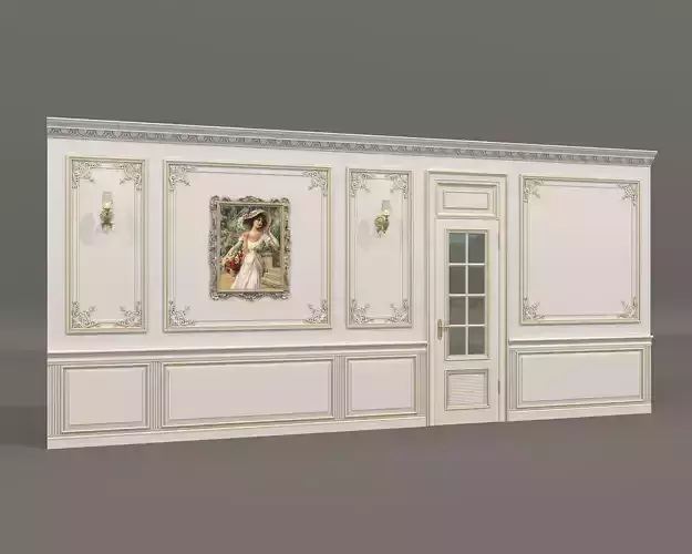 Wall Molding in Classic French style 45
