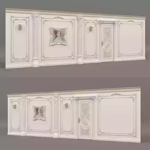 Wall Molding in Classic French style 48