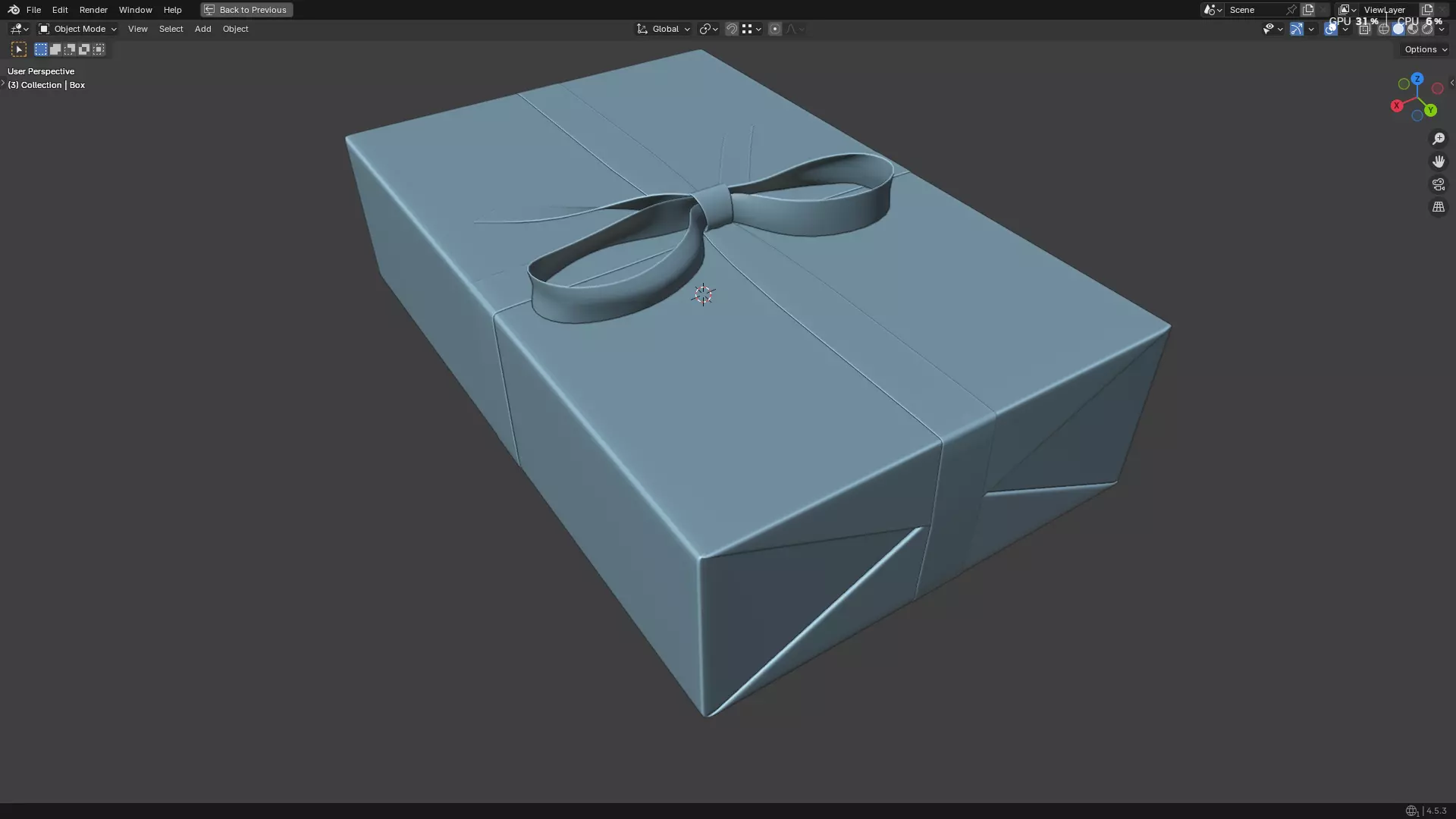 Wrapped Gift Box PBR 11 3D model_41