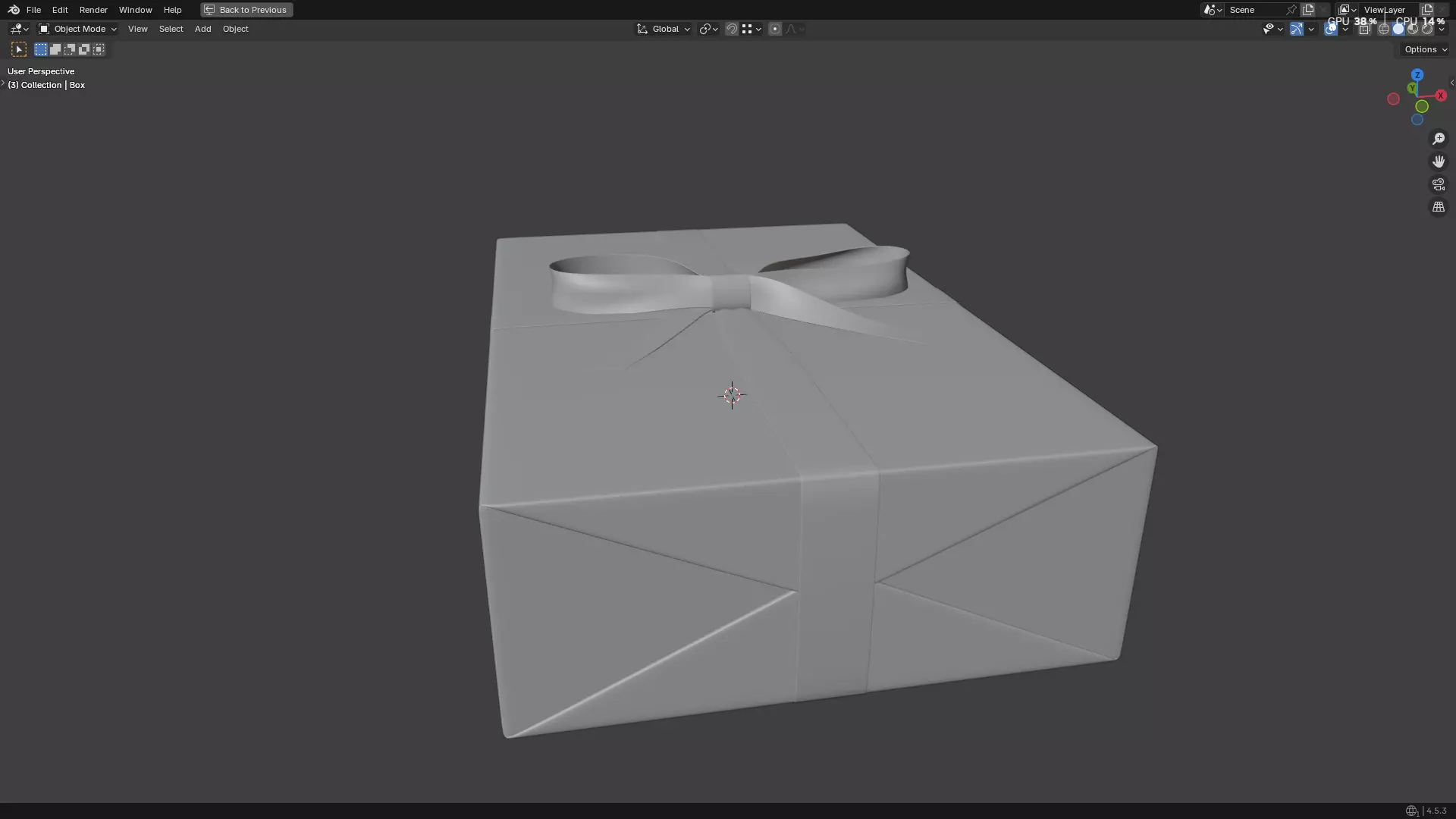 Wrapped Gift Box PBR 11 3D model_25