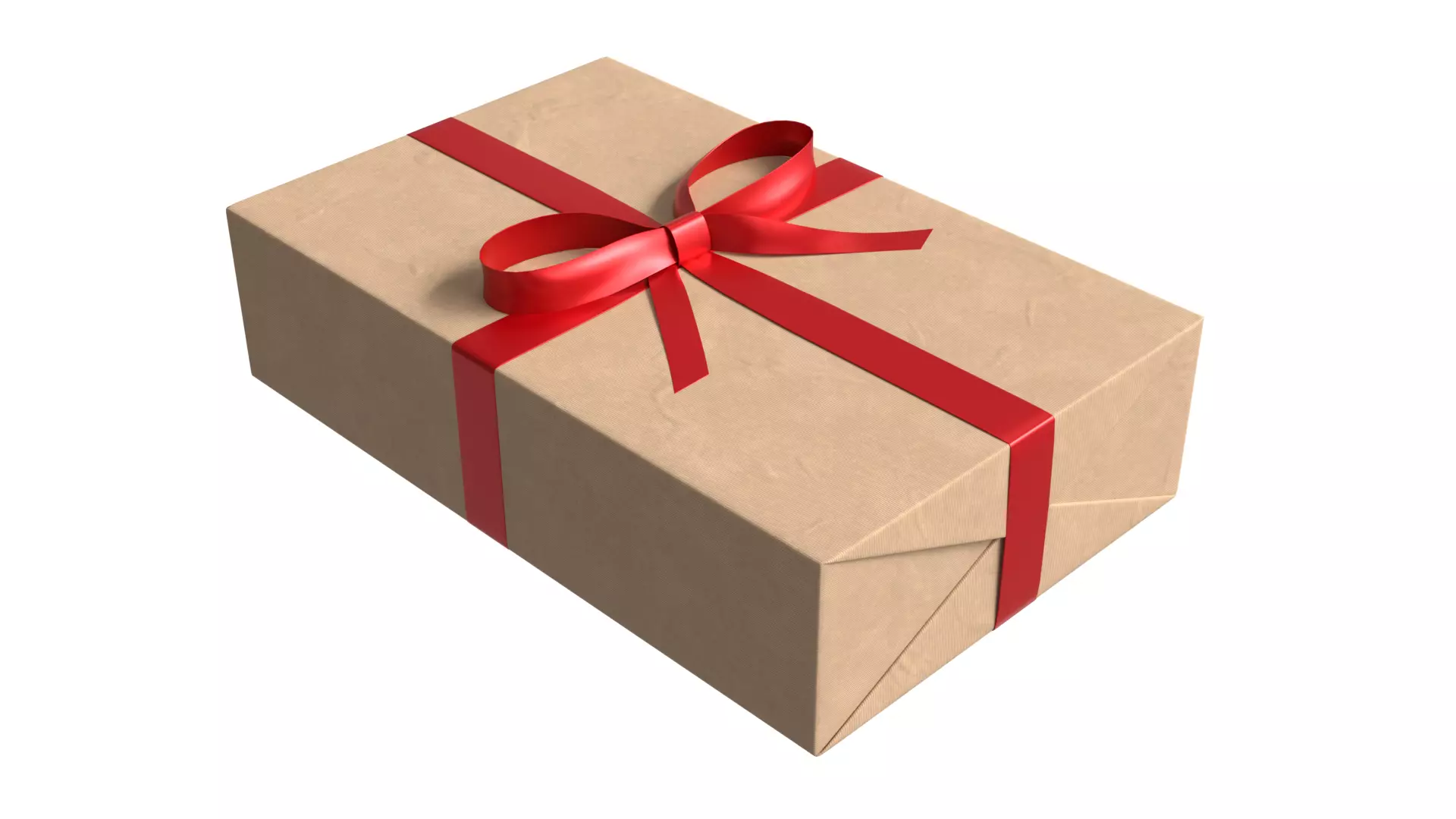 Wrapped Gift Box PBR 11 3D model_2