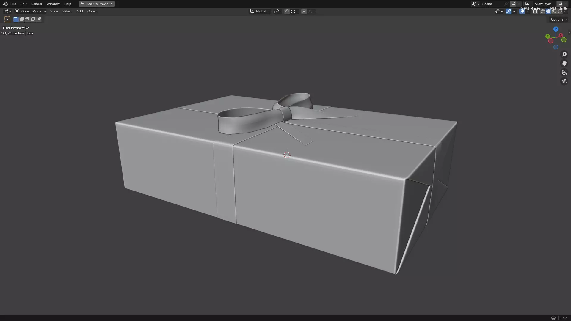 Wrapped Gift Box PBR 11 3D model_17