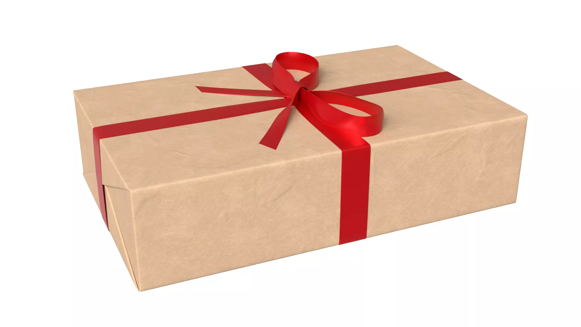 Wrapped Gift Box PBR 11 3D model_1