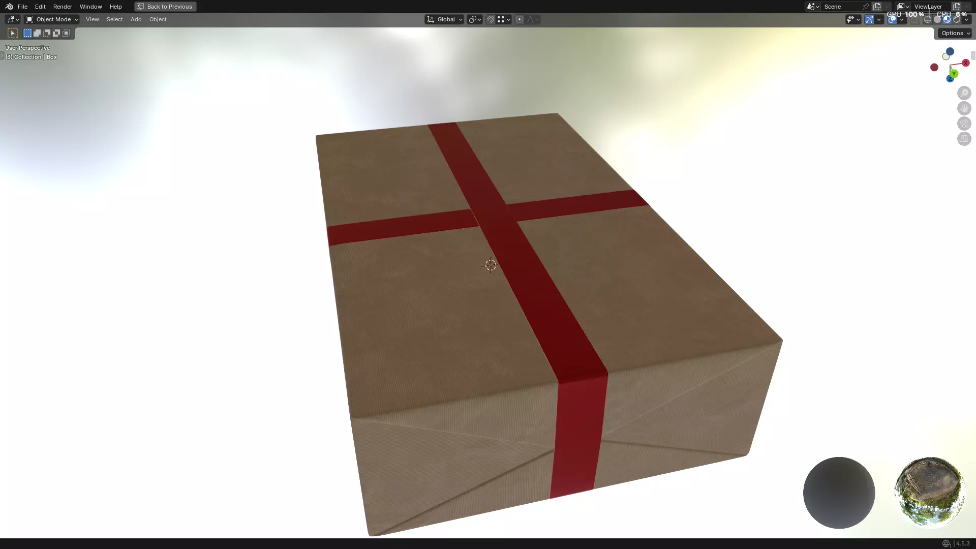 Wrapped Gift Box PBR 11 3D model_13